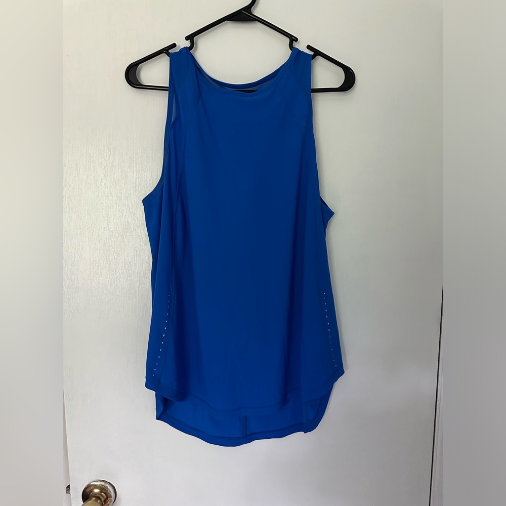Lululemon sculpt tank size 10 blue